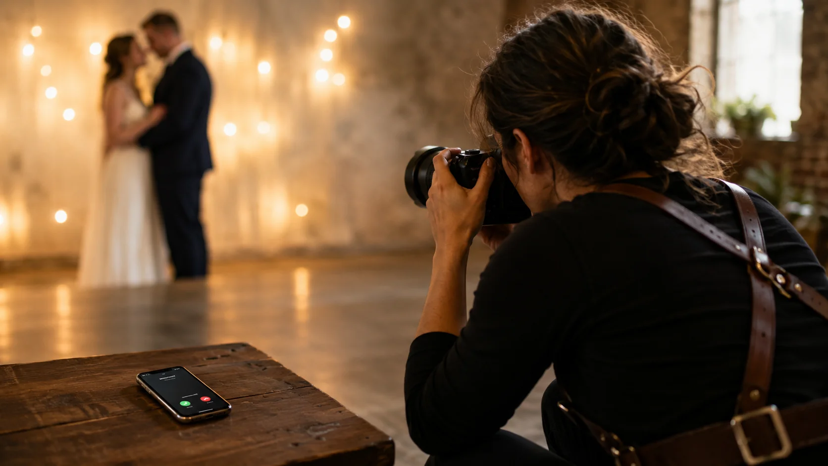 Photographer working